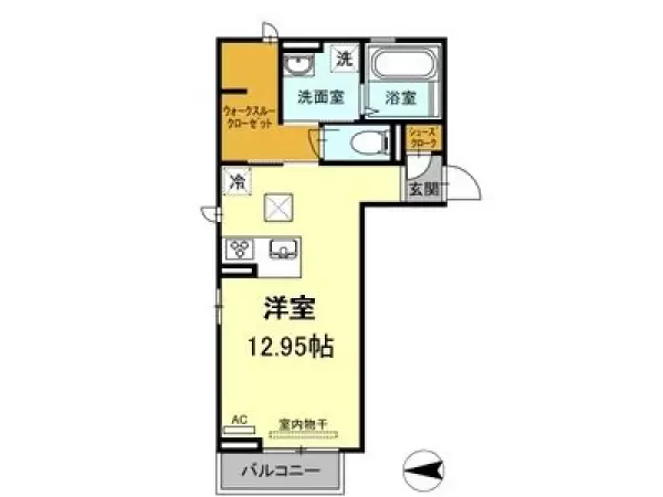 103号室の間取り図