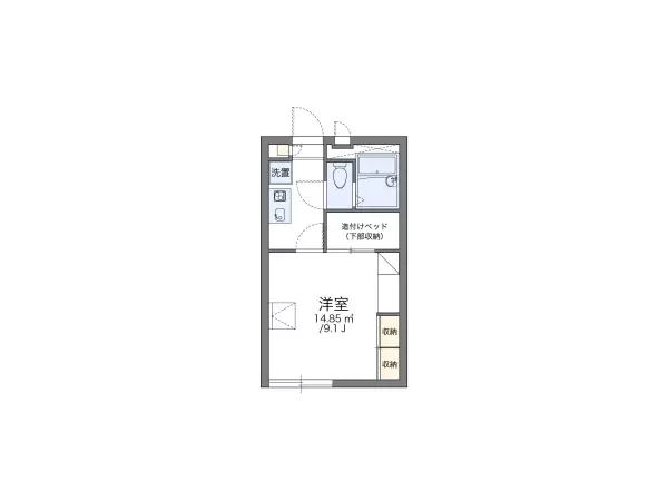 106号室の間取り図