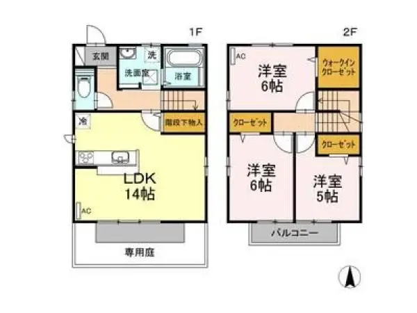 A号室の間取り図