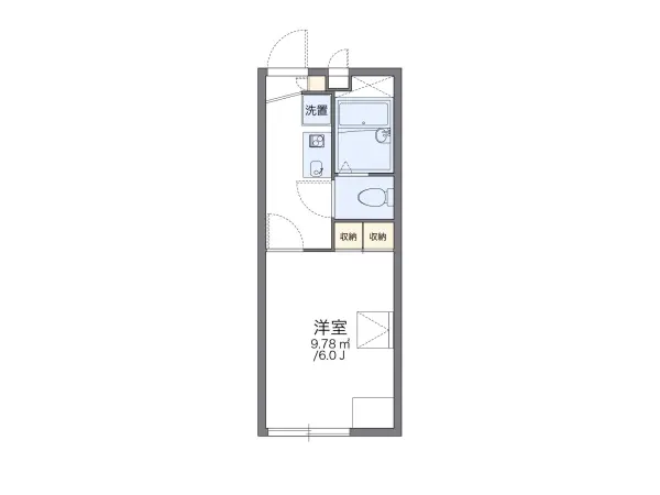 201号室の間取り図