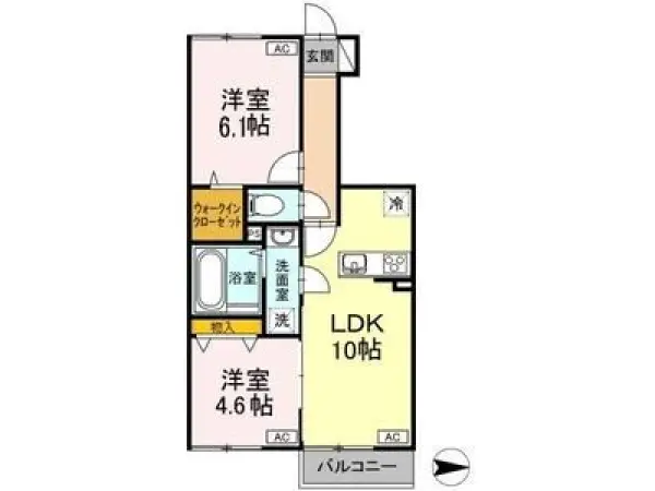 103号室の間取り図