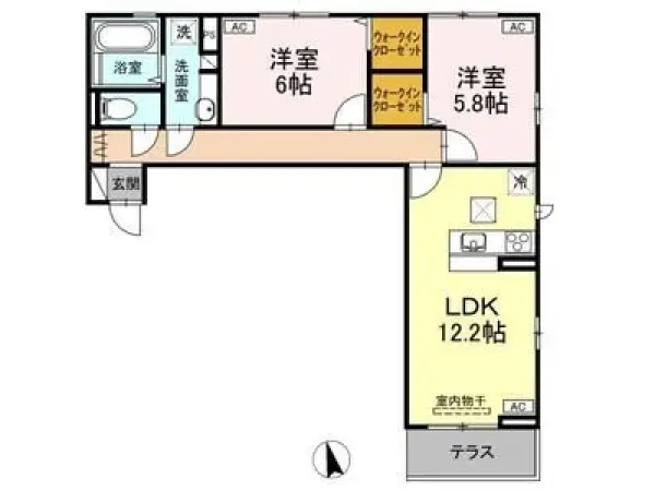 103号室の間取り図