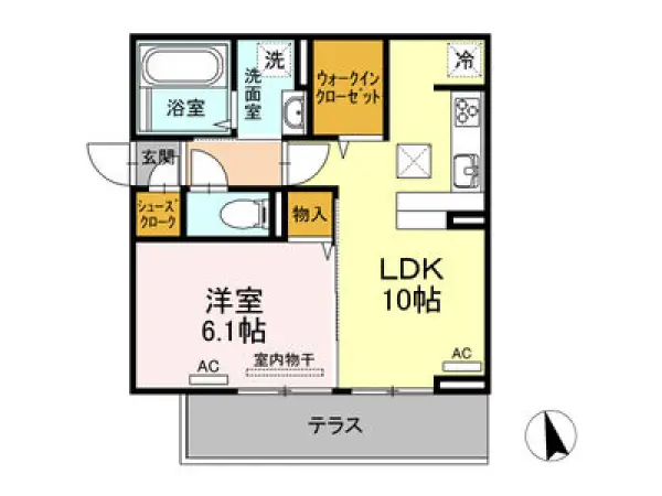 105号室の間取り図