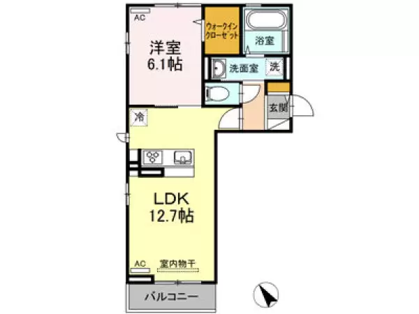 303号室の間取り図