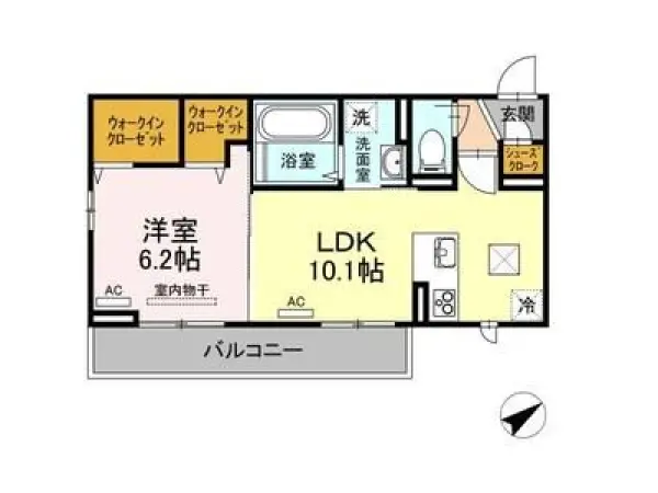 103号室の間取り図