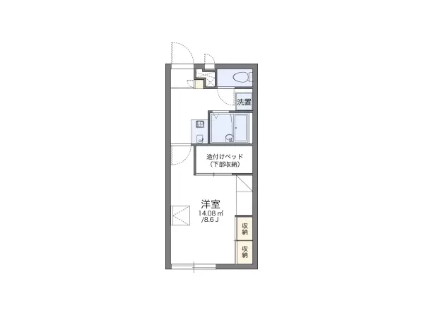 104号室の間取り図