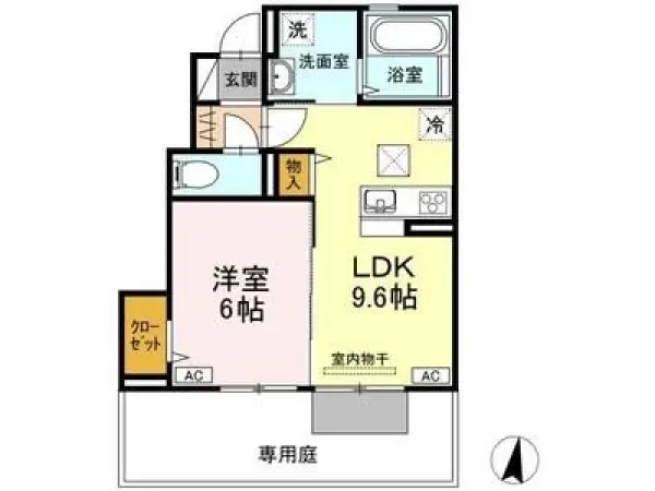 101号室の間取り図