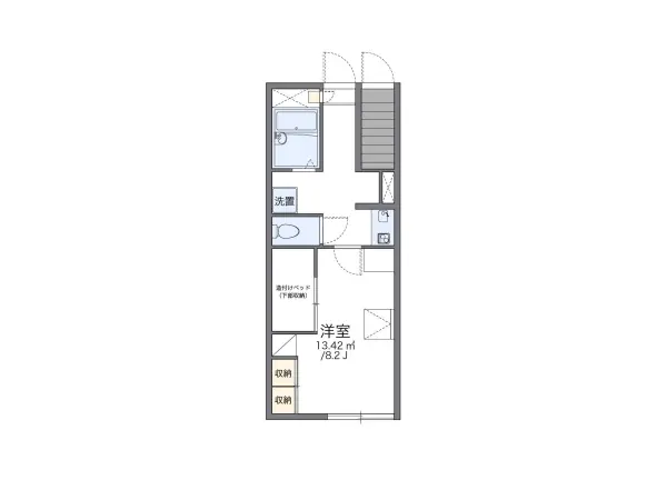 109号室の間取り図