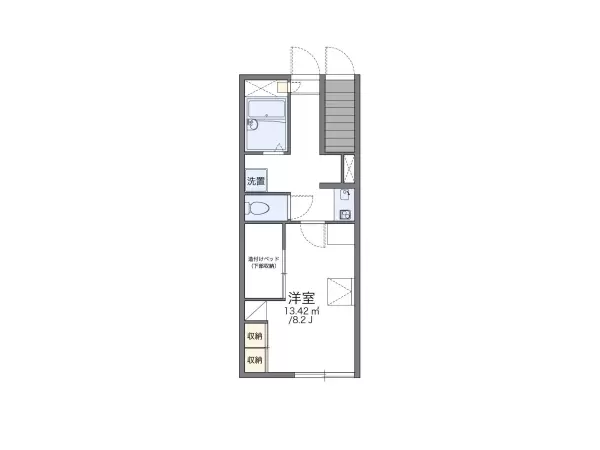 110号室の間取り図