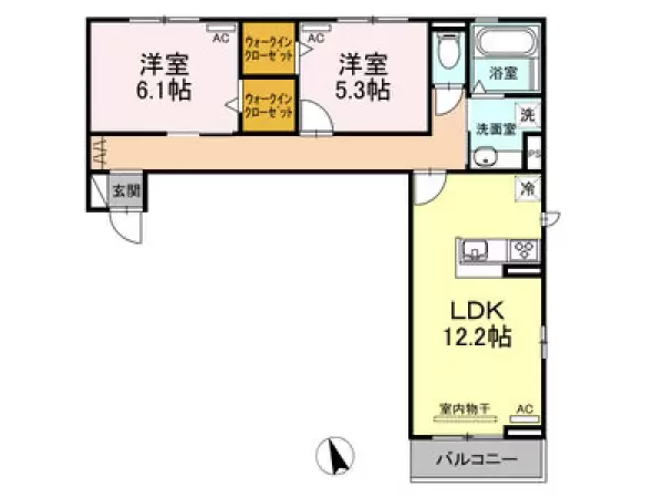 303号室の間取り図
