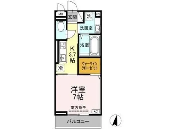 303号室の間取り図