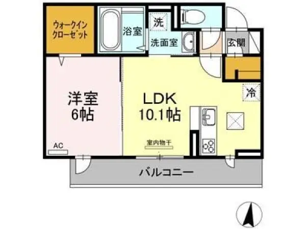 103号室の間取り図