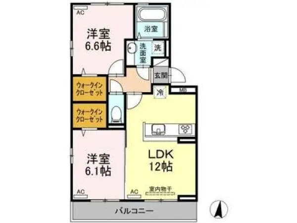 307号室の間取り図