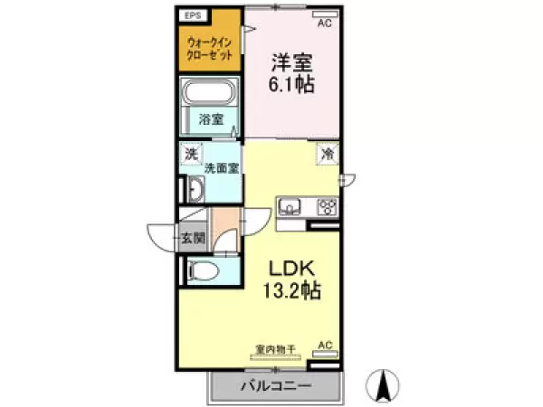 303号室の間取り図