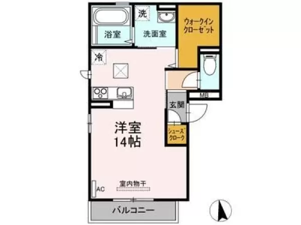 101号室の間取り図