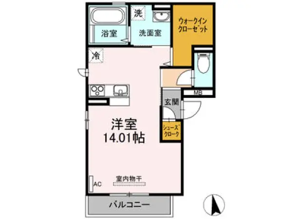 301号室の間取り図