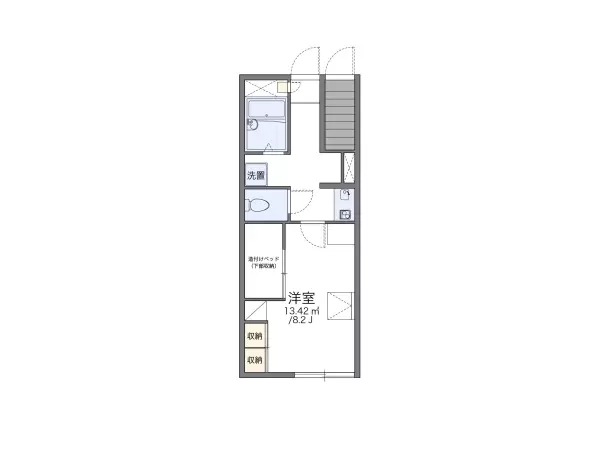 107号室の間取り図