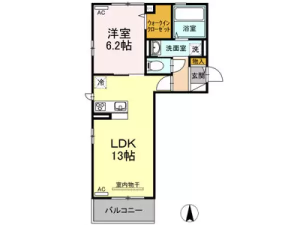 303号室の間取り図