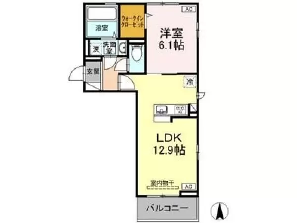 101号室の間取り図