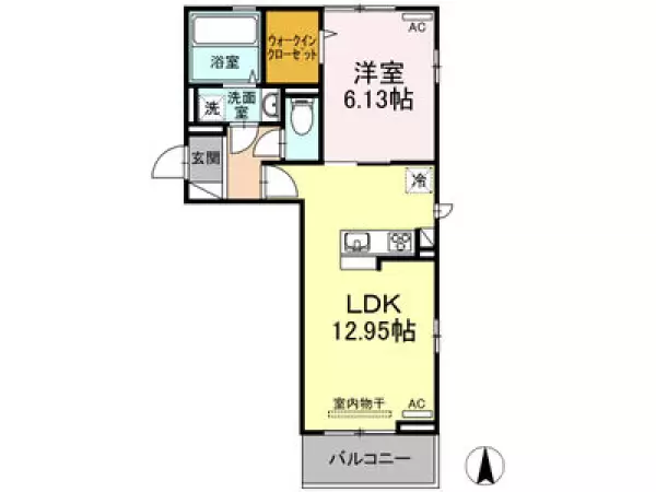 301号室の間取り図