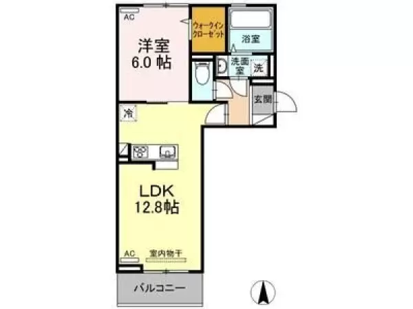 303号室の間取り図