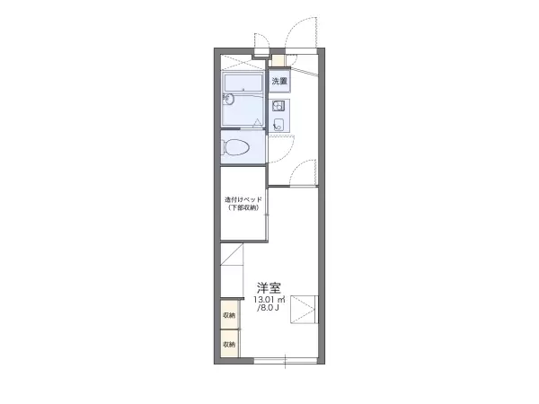 209号室の間取り図