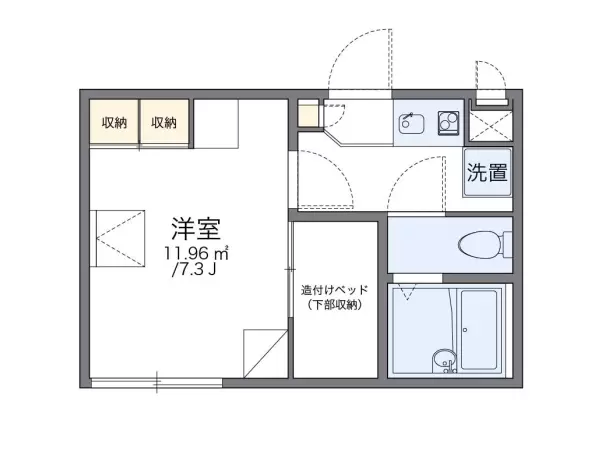 103号室の間取り図