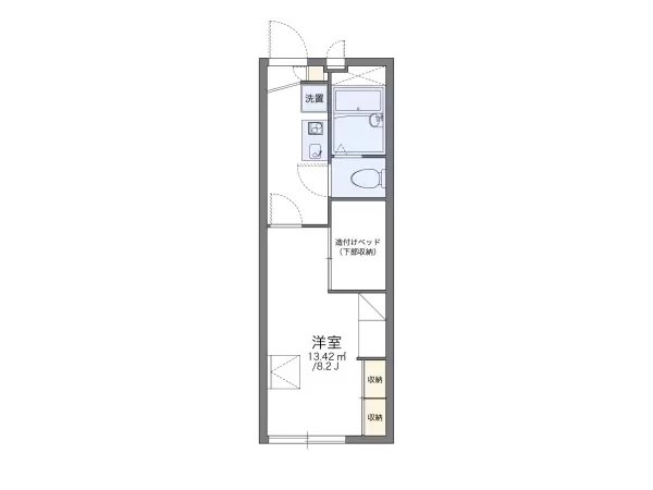 102号室の間取り図