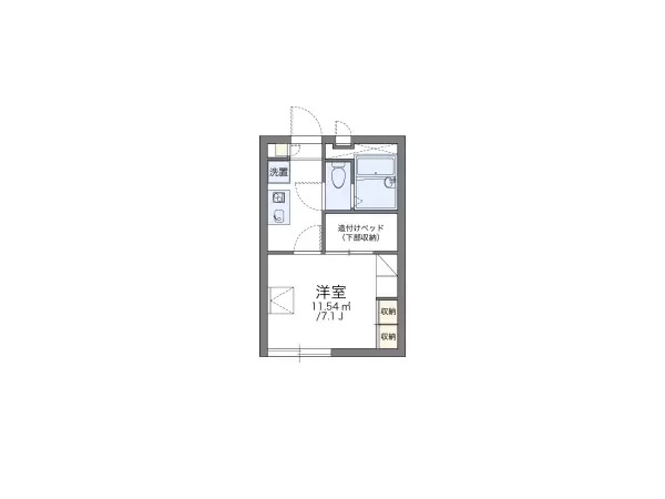 105号室の間取り図