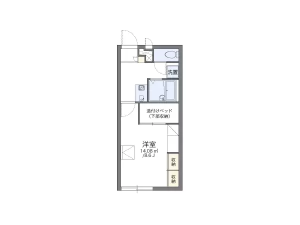 201号室の間取り図