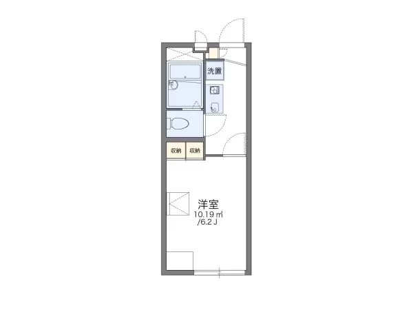 106号室の間取り図
