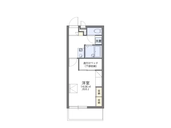 101号室の間取り図