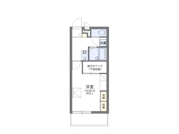 107号室の間取り図