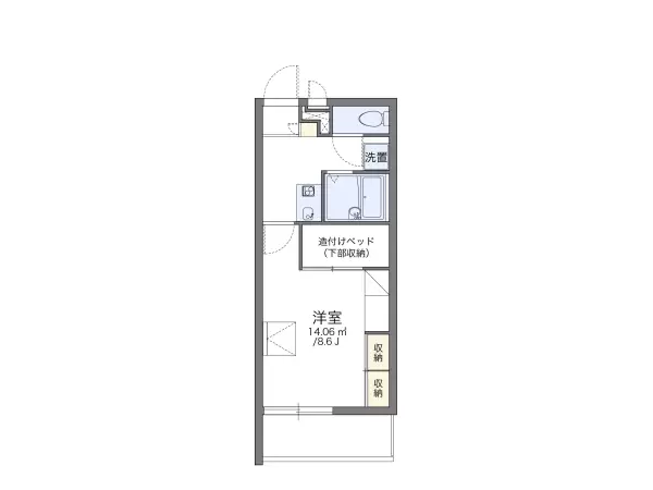 201号室の間取り図