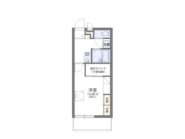 306号室の間取り図