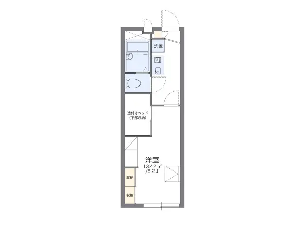 106号室の間取り図