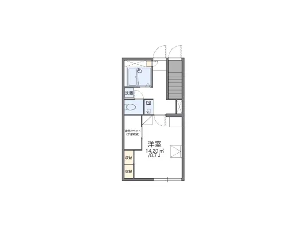 106号室の間取り図