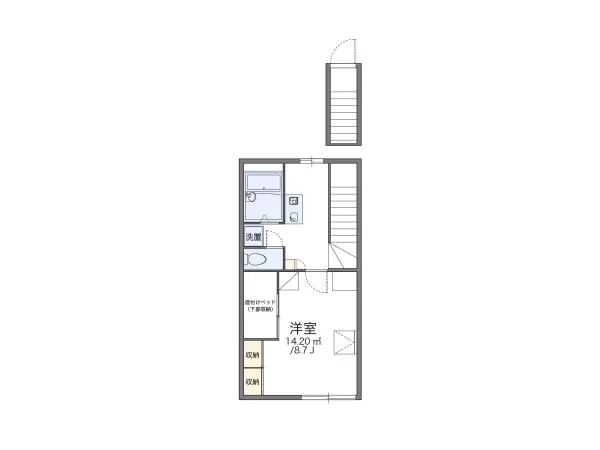 206号室の間取り図