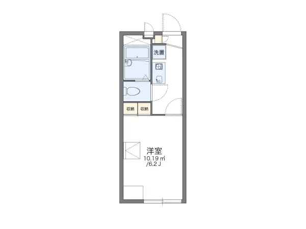 204号室の間取り図
