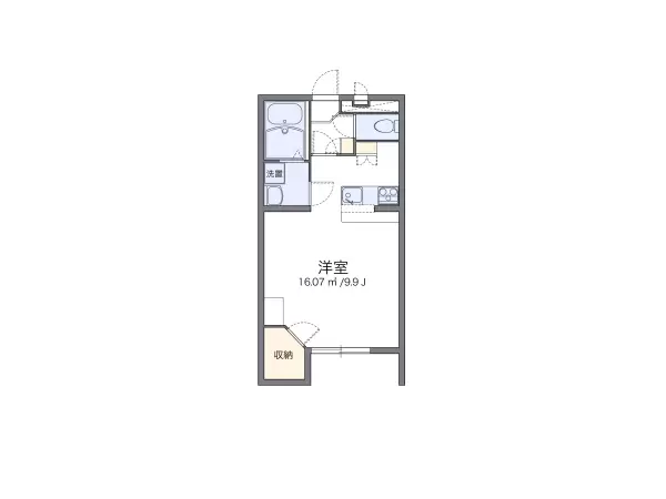 102号室の間取り図