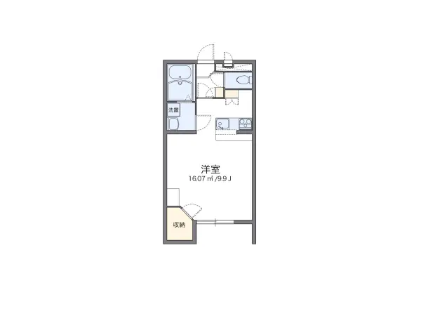 106号室の間取り図