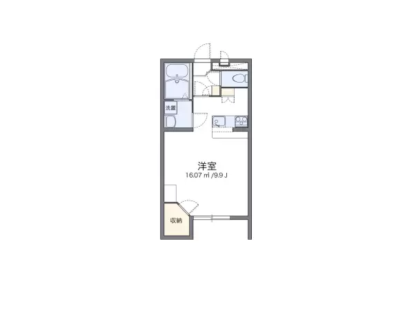 107号室の間取り図