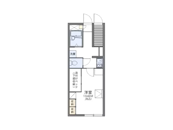 102号室の間取り図