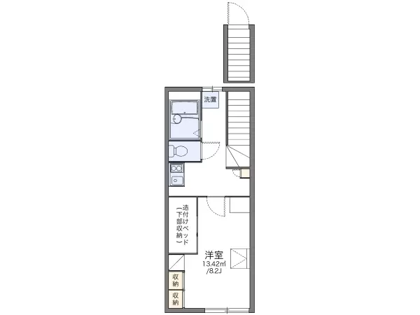 201号室の間取り図