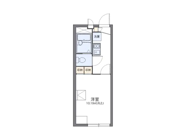 201号室の間取り図