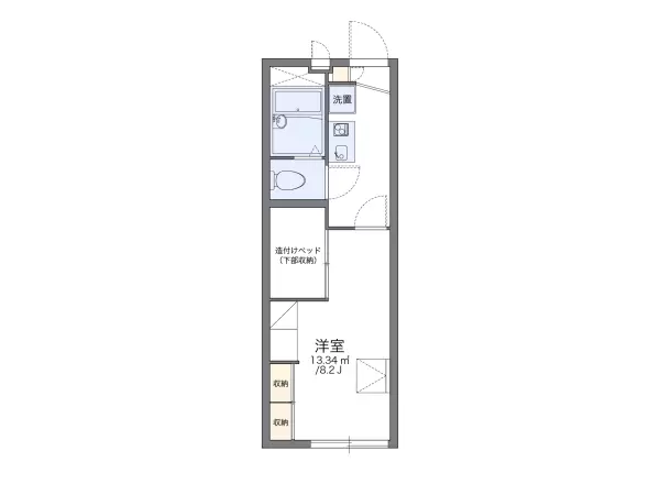 101号室の間取り図