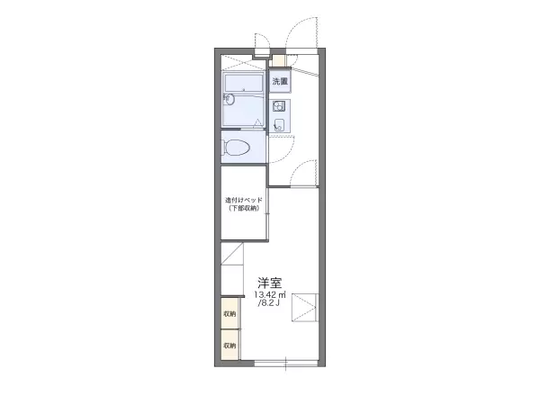 107号室の間取り図