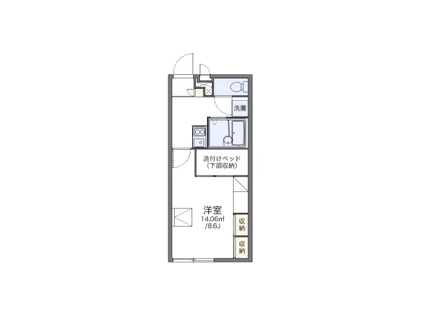 204号室の間取り図