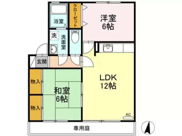101号室の間取り図