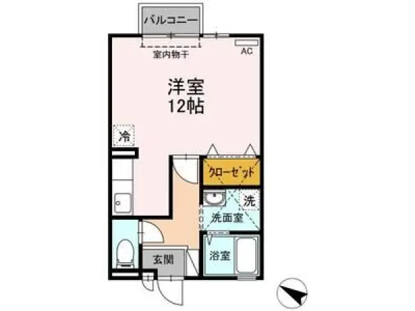 207号室の間取り図